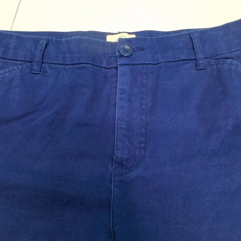St. John's Bay Chino Shorts 16 Blue Preppy Coastal Summer Casual